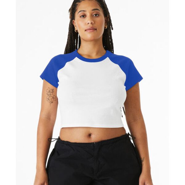 Ladies' Micro Ribbed Raglan Baby T-Shirt Thumbnail